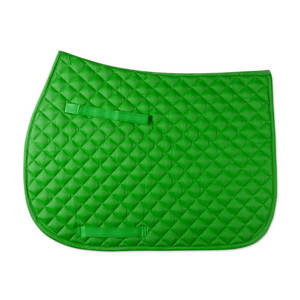 Tapis de dressage brodé sur mesure - Tapis de selle de luxe en satin avec passepoil en cordon doré et étiquetage personnalisé de marque équestre OEM - Product Image 3