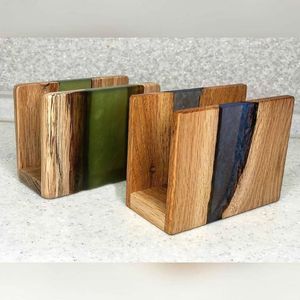 Porte-serviettes en bois et son design de luxe, de forme carrée, pour restaurant, Table de mariage et décoration, pour l'hôtel - Product Image 6