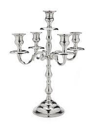Candelabro de plata con bollo de cristal, hecho en la India - Product Image 3