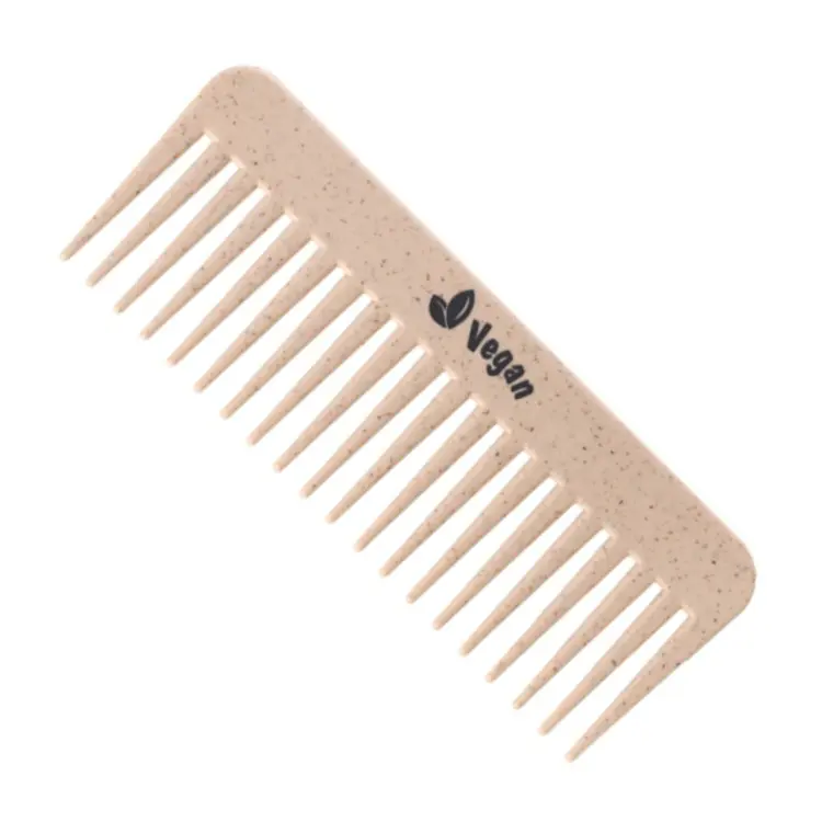 Biodegradable Hair Brush Vegan Comb Wide Tooth Eco Friendly Biodegradable Hair Brush