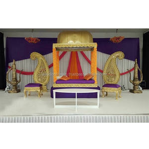 Escenario y estatuas tradicional de Punjabi, decoración de escenario, escenario, Sangeet Punjabi - Product Image 5