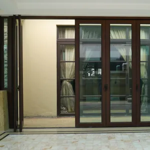 Puerta pivotante de entrada de aleación de aluminio, moderna, de lujo, ejecutiva, con vidrio laminado, puerta giratoria de 360 grados