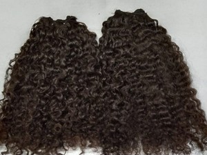 ผมหยิกแบบฟิจิแอฟริกันสำหรับผู้หญิงผิวดำชาวแอฟริกันอเมริกัน ผมแท้ 100% พร้อมเชือกผูกปิดผมแบบเต็มศีรษะ วิกผมครึ่งศีรษะ - Product Image 3