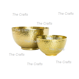 ชามอาหารทองเหลืองทรงกลมสำหรับโรงแรมและร้านอาหาร - Product Image 6