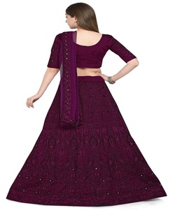Diseñador colorido bordado trabajo hecho a mano Lehenga Choli con blusa ropa tradicional personalizada venta al por mayor ApparelGarment - Product Image 6