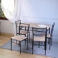 Ensemble de Table à manger carrée 1 Din, décoration moderne, Table et chaise en Mdf, de chine