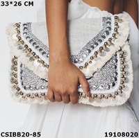 Meilleures Offres : Sac à Monnaie Traditionnel Banjara Bohème en Jute Brodé avec Pompon pour Femme, Style Vintage, Fabriqué en Inde, Prix de Gros