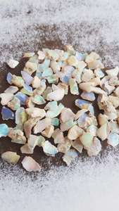 Gema Natural AAA blanca, Ópalo etíope, piedra rugosa, fabricación de joyas, piedra Natural, gemas de Color 100% Natural Vivaaz - Product Image 2