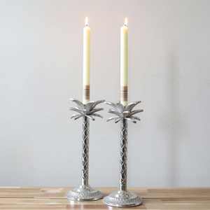 Candelabro metálico de cono de pino para decoración navideña, centro de mesa de vela de aluminio forjado, nuevo diseño - Product Image 3