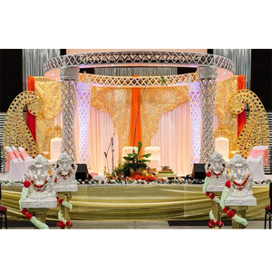 Lavish Indoor <b>Wedding</b> White Crystal Mandap White Theme Crystal <b>Wedding</b> Mandap Hot Selling Diamond Cut <b>Wedding</b> Mandap Netherlands - Product Image 1