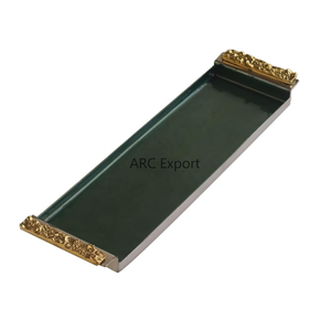 Plateaux de service arabes en métal vintage Hôtels et fêtes Événements Plateaux de service alimentaire Vente en gros Plateaux à dessert du Ramadan en métal à vendre - Product Image 3