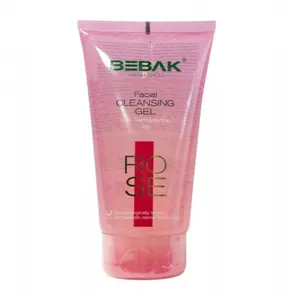 Bebamba gel de limpeza facial com rosa 150ml, bom para todos os tipos de pele, produto de envio a granel disponível oem
