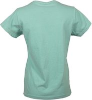 T-shirt pour femme à manches courtes, 100% coton, tissu en maille, impression de logo personnalisée, col rond, couleur personnalisée