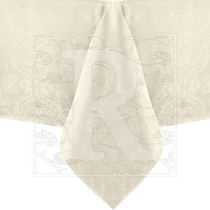 Mantel Jacquard impermeable de lino para el hogar, cocina, boda, fiesta, comedor, banquete de Navidad, cuadrado, diseño de Damasco, mesa de poliéster - Product Image 2