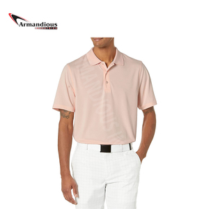 Camiseta de polo de golf de manga corta de alta calidad para hombre Patrón sólido al por mayor de alta calidad - Product Image 6