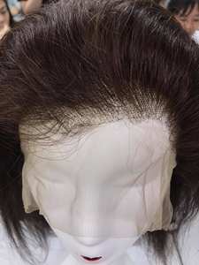 HUMAN HAIR EXTENSION Frontal brown straight Wig Human VIRGIN Remy Hair Transparent lace Wig High Quality at wholesale price - Product Image 2