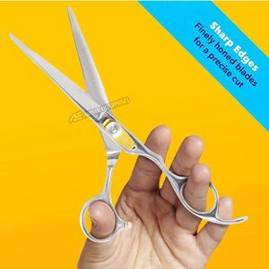 Tijeras de Barbero Profesionales de Acero Inoxidable de Alta Calidad, 6.5 Pulgadas de Largo, con Tornillo de Ajuste Fino, Calidad de Salón, Tijeras Premium - Product Image 4