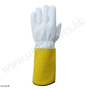 <b>Long</b> Sleeve Tig Welding <b>Gloves</b> Heat Resistant Leather Tig Welding Welder <b>Gloves</b> - Product Image 2