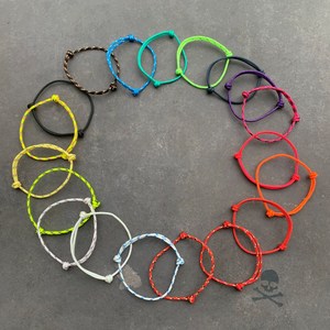 Rope <b>Bracelet</b> or <b>Anklet</b> / Simple, Colourful, Waterproof, Adjustable & Unisex / The Classic Knot Collection by Pirate <b>Bracelets</b> - Product Image 1