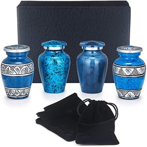 Urne moderne en métal de style américain Conception unique pour la crémation adulte Taille et forme personnalisées Fournitures funéraires - Product Image 3
