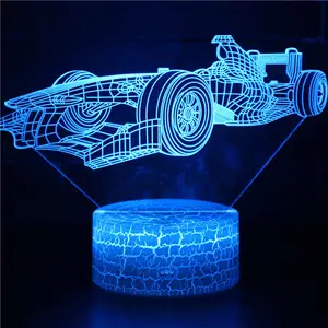 Calidad perfecta led base para acrílico coche 3d noche de la lámpara led