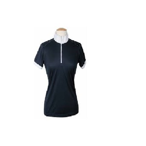 2022 logotipo personalizado ropa ecuestre de nailon azul marino chaqueta de Carreras de Caballos de alta calidad Jodhpurs calzones mostrar camisa estilo Top Horse - Product Image 2