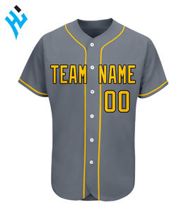 En gros D'entraînement de L'équipe De Sport De Mode Maillot De Baseball 100% Coton Vêtements D'équipe Personnalisé Sublimé Maillot De Baseball par Huzaima - Product Image 1