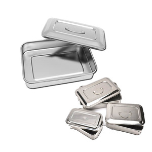 Bandeja quirúrgica de acero inoxidable para hospital, caja de instrumentos quirúrgicos, instrumentos de hospital veterinario - Product Image 4