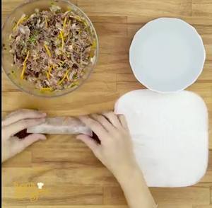 Wholesale Restaurant-Use Dry Egg <b>Pattern</b> Salad Spring Roll Skin Wrapper Edible Rice <b>Paper</b> Salty Ingredients Bag Adults Vietnam - Product Image 4