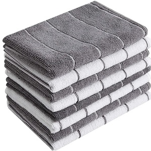 Toallas de cocina con estampado de logotipo ecológico al por mayor, toalla de plato de limpieza Floral de secado rápido certificada GOTS para uso doméstico y hotelero - Product Image 1