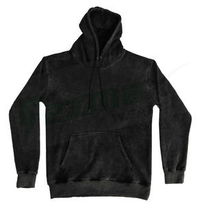 Wholesale Custom Oversized Long Sleeve Acid Wash <b>Hoodie</b> 100% Cotton Anti-Shrink Lined Weaving Design - Product Image 2