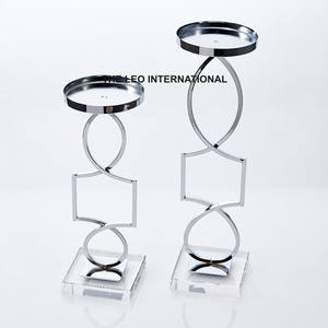 เชิงเทียนเหล็กทรงกลมแบบเรขาคณิต งานแฮนด์เมด สไตล์ยุโรป มินิมอล หรูหราเบาๆ สำหรับตกแต่ง - Product Image 3