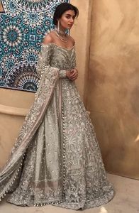 BEAUTIFUL--TRENDY--HEAVY--BRIDAL--FLOOR---LENGTH-vestido con cuentas de cristal embellecedoras, para boda, 2021 - Product Image 2