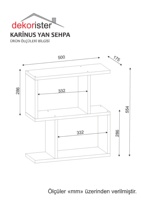 Table basse gigogne multifonctionnelle Karinus en aggloméré de bois moderne de luxe exclusif, finition mélamine blanche, garantie 2 ans