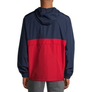 Pull coupe-vent unisexe pour l'hiver Fermeture à demi-zip Doublure en maille résistante à l'eau Coupe décontractée 2 poches avant XL - Product Image 2