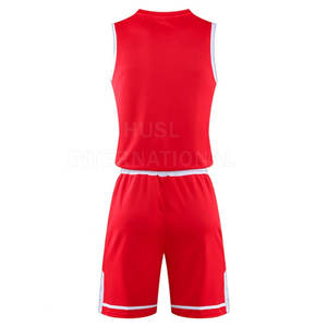 Uniforme de basket-ball Slim Fit pour hommes, vêtements de sport de couleur personnalisée, matériau respirant, option grande taille pour la saison estivale, meilleures ventes - Product Image 2