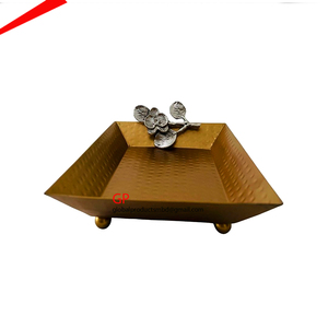 Nueva bandeja de diseño con acabado plateado, forma ovalada, elegante bandeja para servir en bares y hoteles. - Product Image 5
