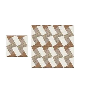 Carrelage de parking en céramique antidérapant design pierre et bois 400x400mm - Product Image 6