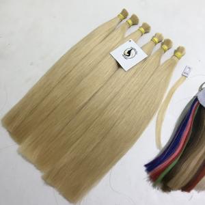 Vente en gros 613 paquets de cheveux vietnamiens vierges Remy crus alignés sur les cuticules 6 vagues blondes russes Double tirage - Product Image 2