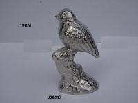 Sculptures et statues en métal d'aluminium de haute qualité pour chiens, finition or rose, décoration intérieure, 26 cm