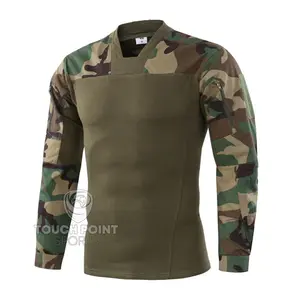Herren Taktisches T-Shirt Paintball Combat T-Shirt Herren Langarm Camouflage Performance T-Shirt Hunt Top T-Shirts
