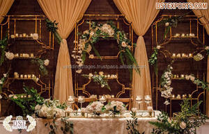 Paredes de Velas para Escenario de Boda de Ensueño, Maravilloso Fondo Metálico para Escenario de Boda, Pared de Velas Exclusiva para Escenario de Boda UK - Product Image 6