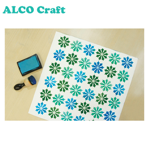 Pochoir mural personnalisé de haute qualité, 30x30 fleurs, livraison gratuite - Product Image 2