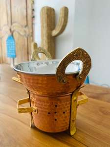 Fabricación de utensilios de cocina de cobre, juego de utensilios de cocina de cobre, mango de acero inoxidable, Material de características - Product Image 4