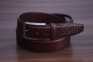 Cinturones de piel auténtica para hombre, cinturones de diseño personalizados, de alta calidad, Color gris - Product Image 6