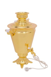 Brass <b>Electric</b> Samovar Gold Plated for Home and Restaurant Use at Cheapest Price - Product Image 4