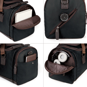 Bolsa de viaje de cuero genuino PU impermeable gimnasio y al aire libre FIN DE SEMANA bolsas de lona para mujeres y hombres - Product Image 3