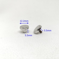 MING KEE tas logam DIY, aksesoris tas besi kecil paduan seng cincin kunci keling & bagian khusus untuk tas kulit
