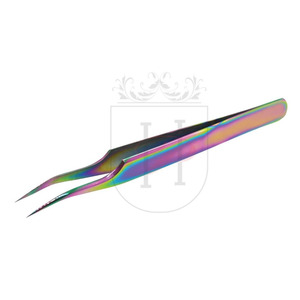 Magene Pro-pince à épiler lisse pour faux cils, 12mm, 45 degrés, en plusieurs couleurs, en acier inoxydable, de qualité supérieure - Product Image 1