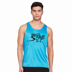 Camiseta de manga corta para hombre, de alta calidad, de Color azul, lisa, teñida, para trotar, para gimnasio, hecha en Pakistán, para adultos - Product Image 1